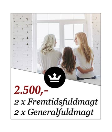 2 x Fremtidsfuldmagt & 2 x Generalfuldmagt